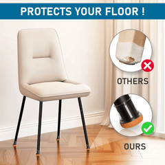 Silicone Chair Leg Protectors Caps for Hardwood Floors