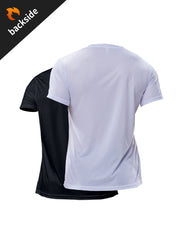 2pcs Men's Quick drying Running Fitness Sportswear Compression T Shirt