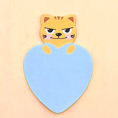 2pcs Cartoon Animal Notes Heartfelt Student Messages Sticky Notes