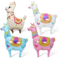 4pcs Giant Alpaca Foil Balloons for Birthday Wedding Party