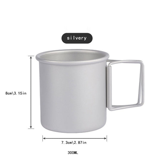 Aluminum Alloy Coffee Mug Lightweight Water Cup for Camping