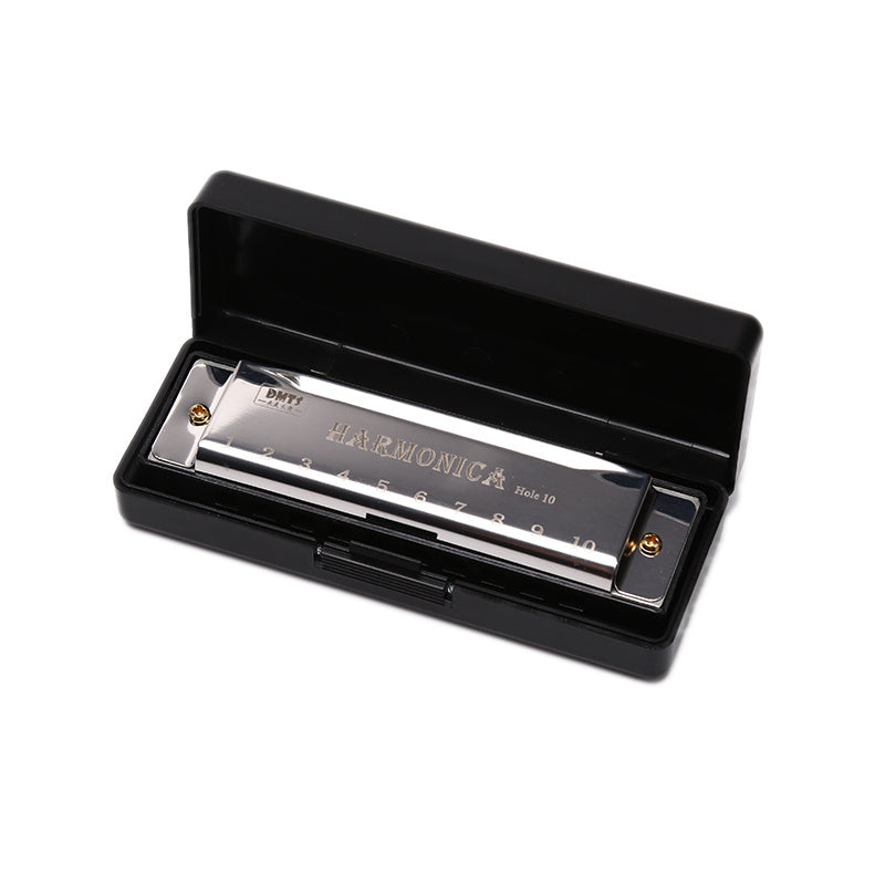 10 Holes Harmonica Mouth Organ Musical Instrument Gift Copper Core Resin