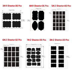 Vinyl Chalkboard Label Stickers Blackboard ChalkBoard Stickers Jar Labels