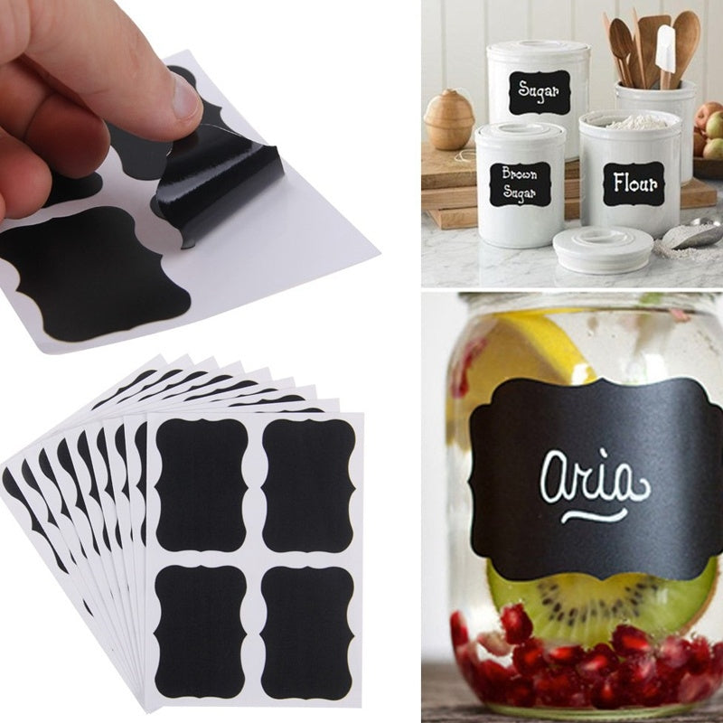 Vinyl Chalkboard Label Stickers Blackboard ChalkBoard Stickers Jar Labels