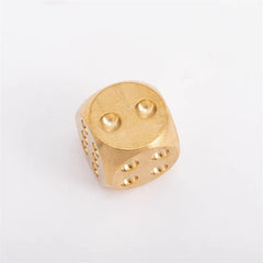 Solid Brass Dice for Party Drinking Game
