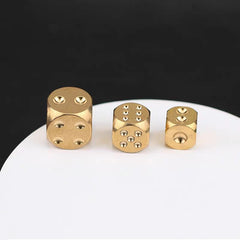 Solid Brass Dice for Party Drinking Game