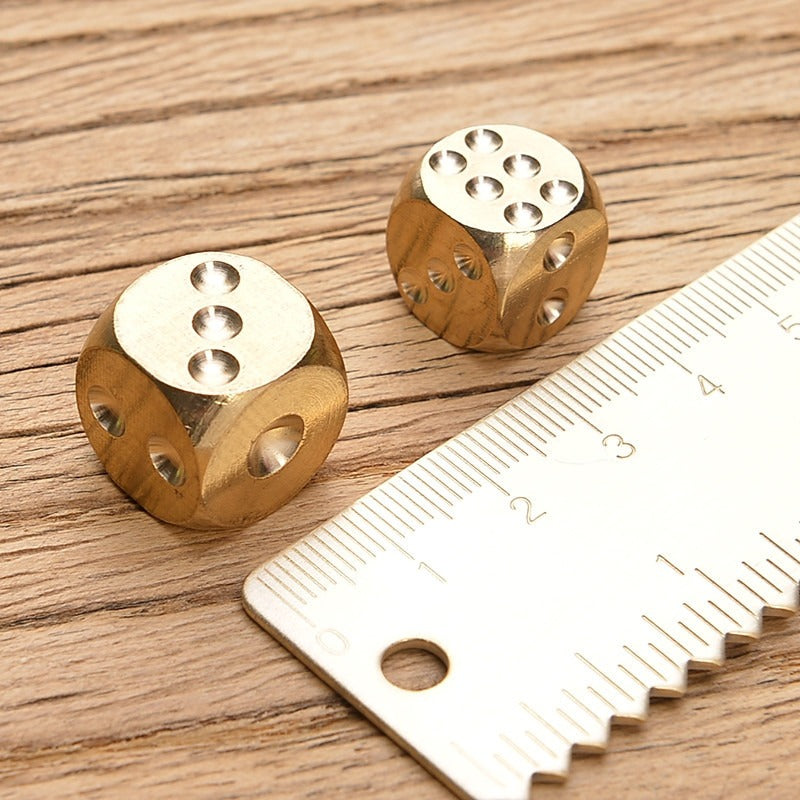 Solid Brass Dice for Party Drinking Game