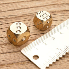 Solid Brass Dice for Party Drinking Game