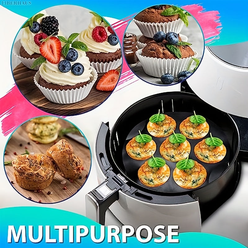 Silicone Muffin Pan Cupcake Tray 7 hole Cake Mold for Air Fryer Baking