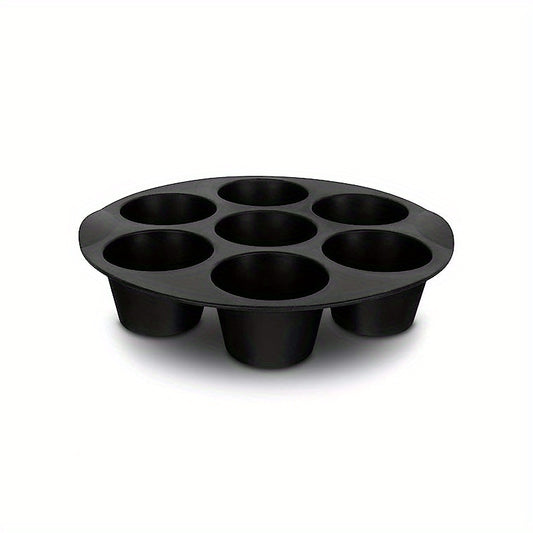 Silicone Muffin Pan Cupcake Tray 7 hole Cake Mold for Air Fryer Baking