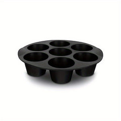 Silicone Muffin Pan Cupcake Tray 7 hole Cake Mold for Air Fryer Baking