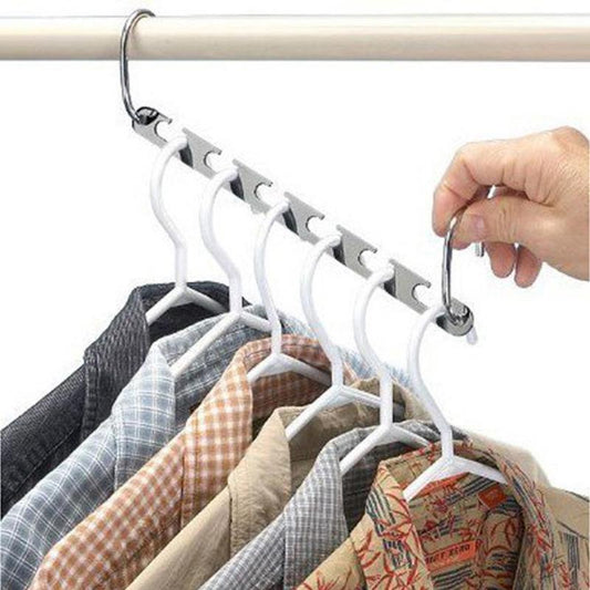 Magic Clothes Hanging Hook Metal Closet Hangers Clothing Organizer