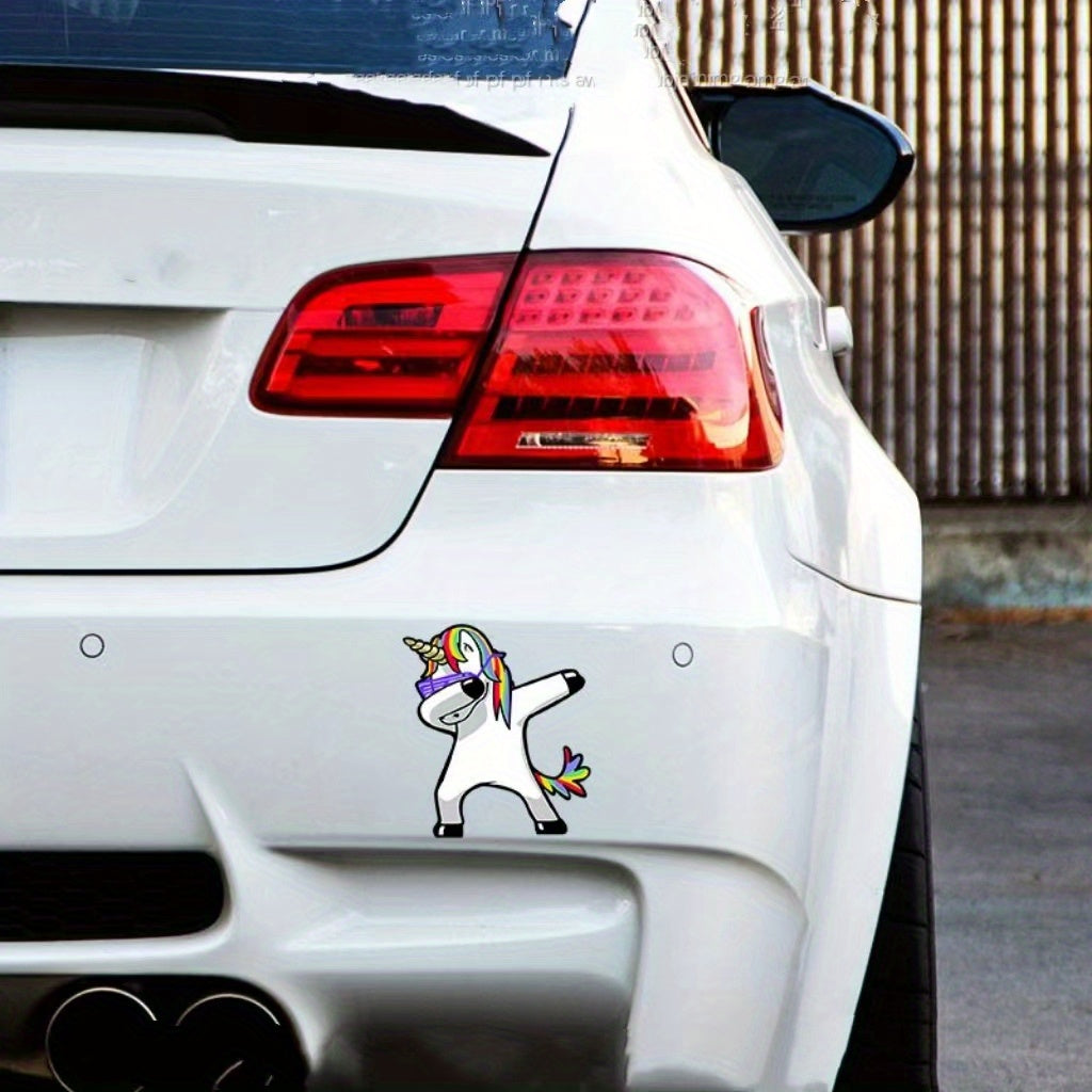 Unicorn Hip Hop Gesture Sticker For Car And Motorcycle