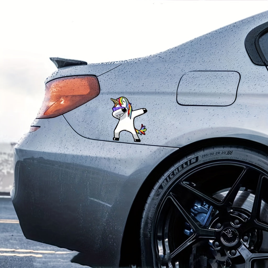 Unicorn Hip Hop Gesture Sticker For Car And Motorcycle