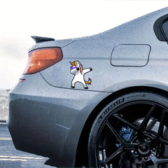 Unicorn Hip Hop Gesture Sticker For Car And Motorcycle