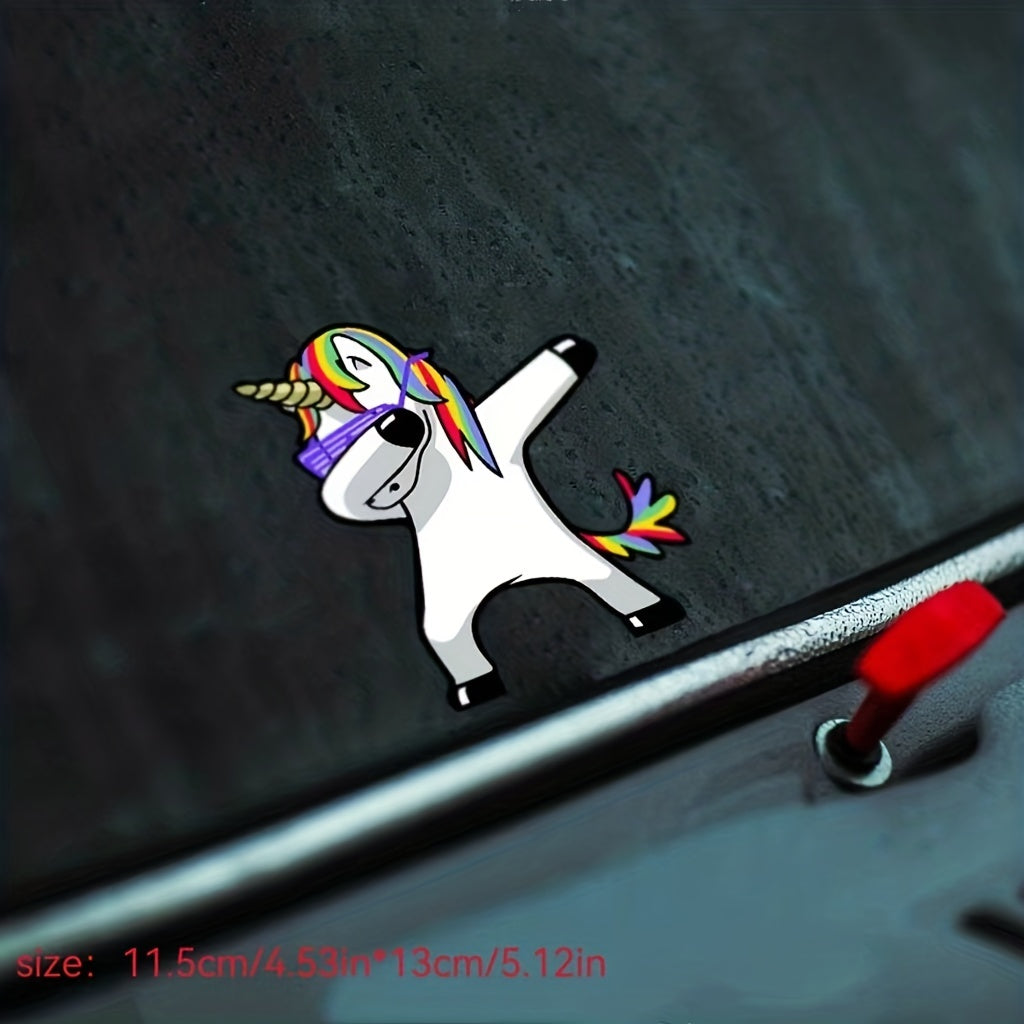 Unicorn Hip Hop Gesture Sticker For Car And Motorcycle