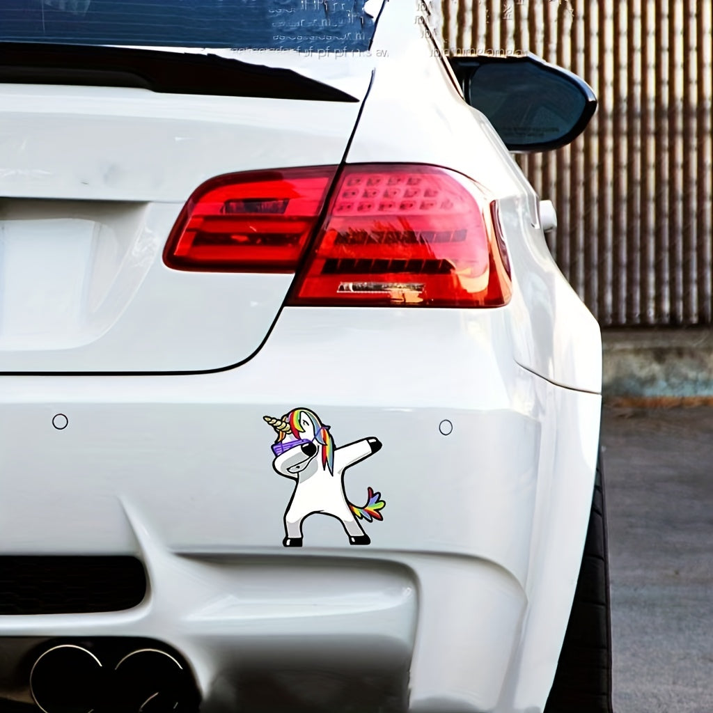 Unicorn Hip Hop Gesture Sticker For Car And Motorcycle