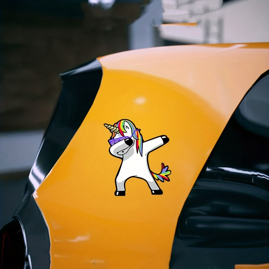 Unicorn Hip Hop Gesture Sticker For Car And Motorcycle