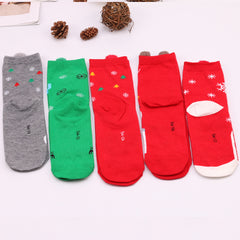 Christmas Series Socks Santa Claus Elk Pattern Socks Christmas Decoration