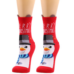 Christmas Series Socks Santa Claus Elk Pattern Socks Christmas Decoration
