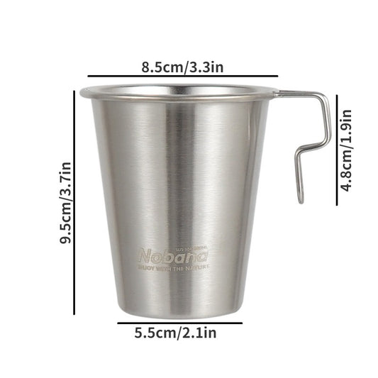 304 Stainless Steel Cup Portable Coffee Cup Mountaineering Camping Water Cup