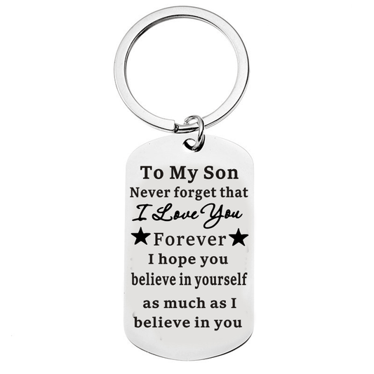 Inspirational Metal Keychain Pendant Gift for Birthday or Christmas