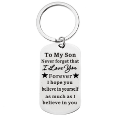 Inspirational Metal Keychain Pendant Gift for Birthday or Christmas