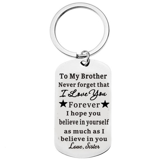 Creative Brother From Sister Keychain Gift