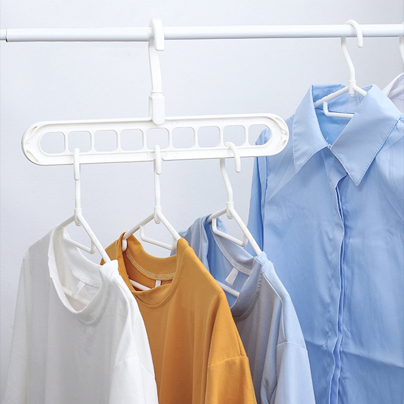 9-Hole Hanger Organizer for Vertical Storage