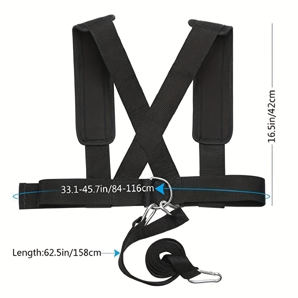 Shoulder Strap Sled Harness Vest Fitness Resistance Training Band