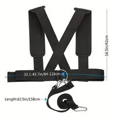 Shoulder Strap Sled Harness Vest Fitness Resistance Training Band