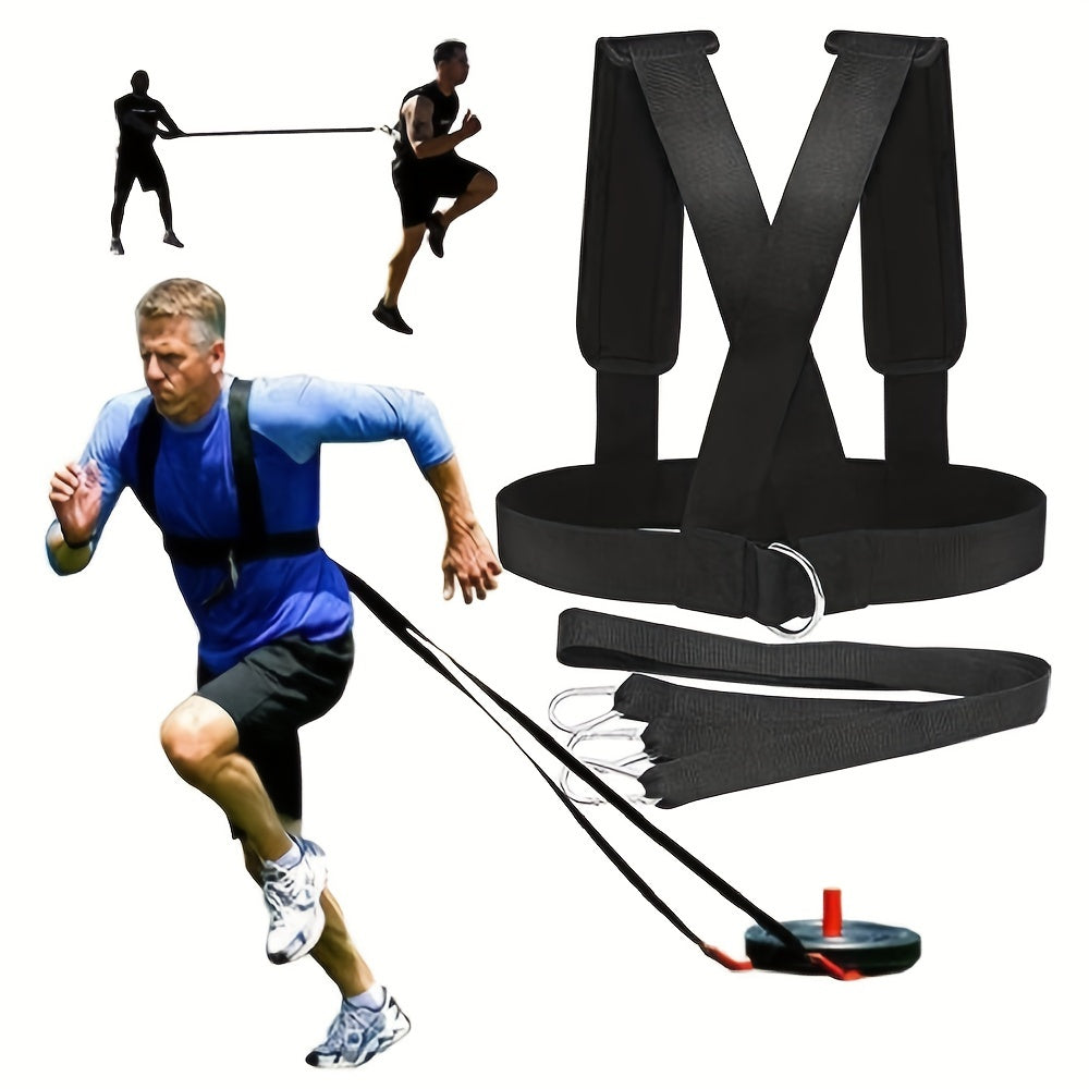 Shoulder Strap Sled Harness Vest Fitness Resistance Training Band