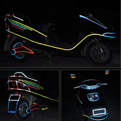 Reflective Night Riding Glow Bike Stickers Safety Tape Motorcycle Car Stickers