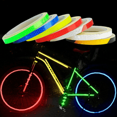 Reflective Night Riding Glow Bike Stickers Safety Tape Motorcycle Car Stickers