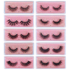 20 Pairs 3D Mink Lashes Natural False Eyelashes Pack Makeup Soft Thick Fluffy