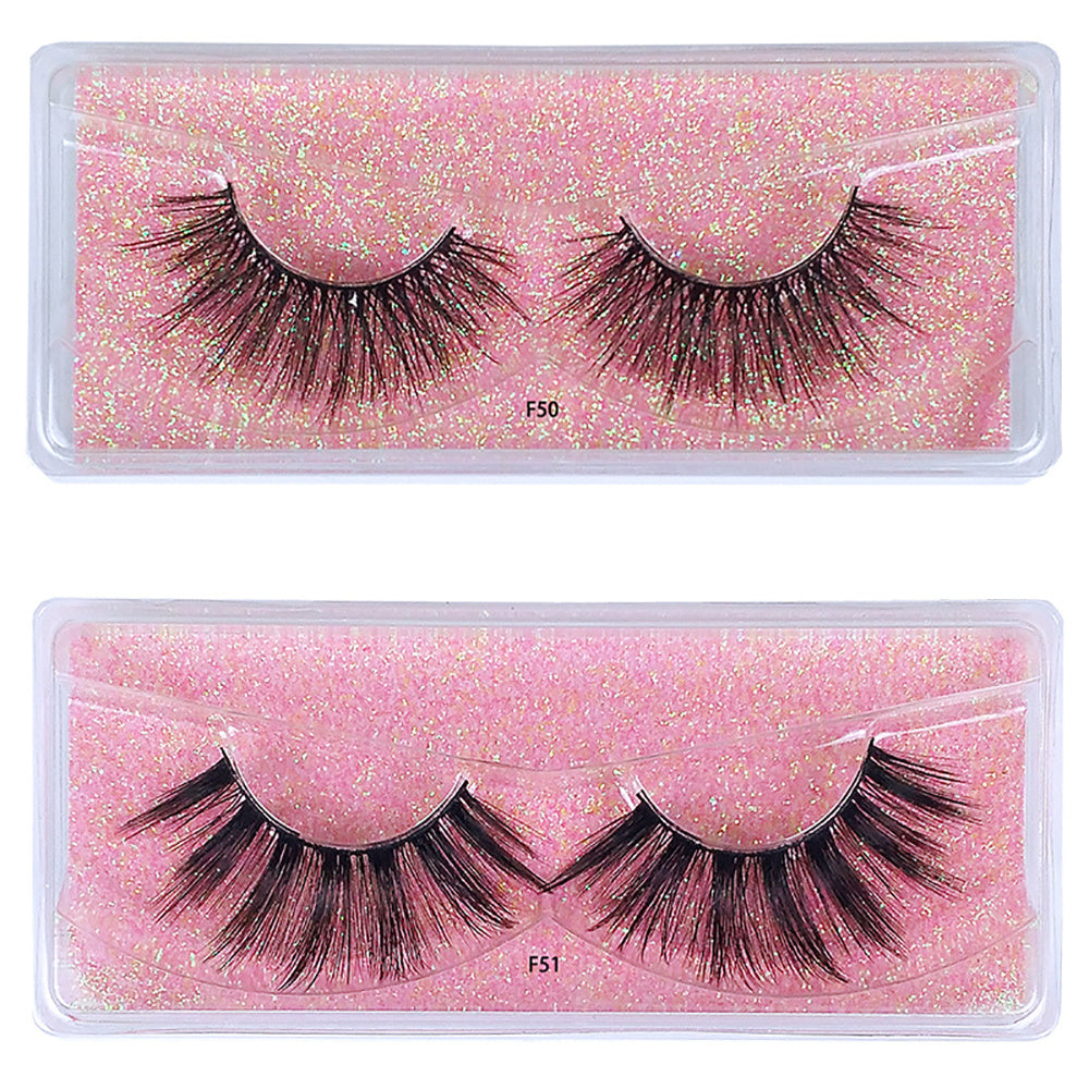 20 Pairs 3D Mink Lashes Natural False Eyelashes Pack Makeup Soft Thick Fluffy