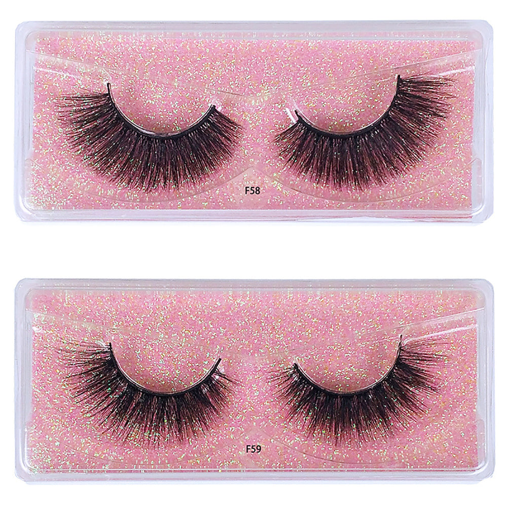 20 Pairs 3D Mink Lashes Natural False Eyelashes Pack Makeup Soft Thick Fluffy