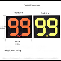 Football Rugby Matches Substitution Board With Four Digit Single Side