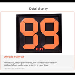Football Rugby Matches Substitution Board With Four Digit Single Side