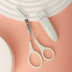 2pcs Eyebrow Eyelash Shaping Set Scissors Comb Lash Curler Makeup Beauty