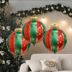 27 inch Christmas Hanging Ball Aluminum Film Balloon Decoration