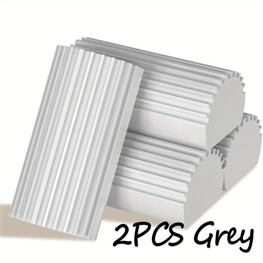 2pcs Damp Clean Duster Sponge Cleaning Brush for Blinds Glass Baseboards Vents