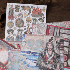 15 Sheets Vintage Material Paper Gift Women Adults Students Teachers
