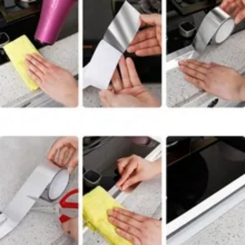 Waterproof Aluminum Foil Tape Self Adhesive Caulk Strip for Kitchen