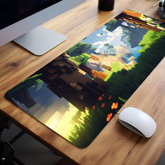 Pixel Style World Mouse Pad XXL Waterproof Office Game Table Mat