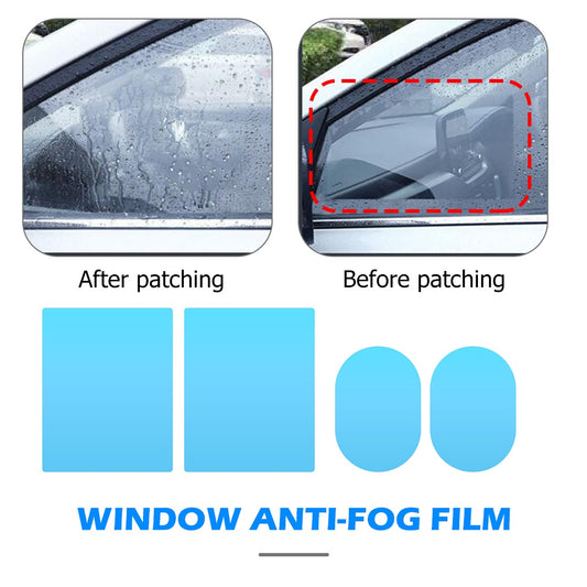 4pcs Car Side Mirror Waterproof Anti Fog Film Rainy Day Driving Protection