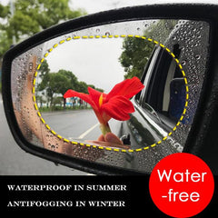 4pcs Car Side Mirror Waterproof Anti Fog Film Rainy Day Driving Protection