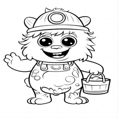 Halloween Coloring Book for Kids 14.5x21cm 1 Book