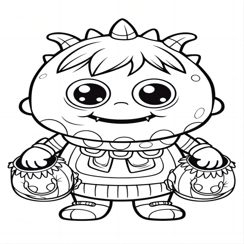 Halloween Coloring Book for Kids 14.5x21cm 1 Book