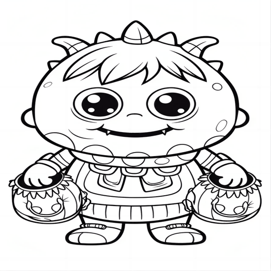 Halloween Coloring Book for Kids 14.5x21cm 1 Book